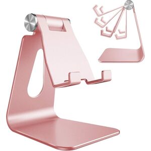 Héloise - Adjustable Phone Holder, Multi-Angle Phone Holder for iPhone 13 Pro Max 12 11 xs Max x 8 7 6 Plus Samsung S10 S9 Smartphones, Rose Gold