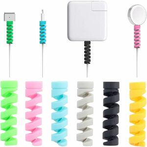 DENUOTOP 16pcs iPhone Cable Protector Android Cable Protector Data Line Protector Phone Charger Cable Saver For MacBook USB Earphone Random