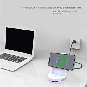 TLILY Car Sofa Wireless Charger Bracket 15W Magnetic Charging Mobile Phone Wireless Charging Bracket Armchair Chargers Black
