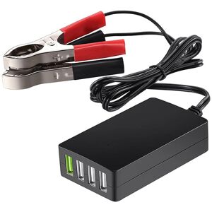 Tlily - Portable dc with Battery Clip, 12V/24V To 5V 4-Port usb Charger Multiport Adapter Other Smart Phone & Tablets