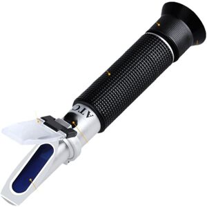 SNQ High Precision Alcohol Refractometer 0-80% v/v, Portable Alcohol Content Measuring Tool, Portable Alcohol Meter Refractometer for Bourbon Vodka Gin SNQ High Precision Alcohol Refractometer 0-80% v/v, Portable Alcohol Content Measuring Tool, Portable Alcohol Meter Refractometer for Bourbon Vodka Gin