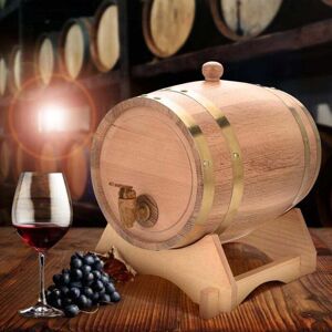 SNQ Vintage Oak Wood Wine Barrel for Beer, Whisky, Rum, Port for Storing Fine Wine, Brandy, Whisky, Tequila (5L) SNQ Vintage Oak Wood Wine Barrel for Beer, Whisky, Rum, Port for Storing Fine Wine, Brandy, Whisky, Tequila (5L)