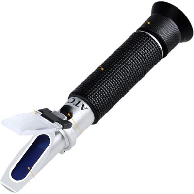SNQ High Precision Alcohol Refractometer 0-80% v/v, Portable Alcohol Content Measuring Tool, Portable Alcohol Meter Refractometer for Bourbon Vodka Gin SNQ High Precision Alcohol Refractometer 0-80% v/v, Portable Alcohol Content Measuring Tool, Portable Alcohol Meter Refractometer for Bourbon Vodka Gin