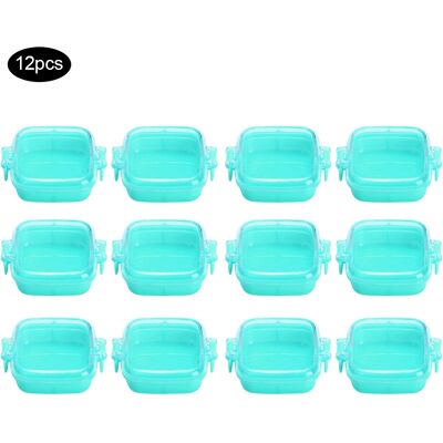 STUNACY 12pcs Food Grade Plastic Candy Box Cookie Snack Storage Case With Lidlake Blue STUNACY 12pcs Food Grade Plastic Candy Box Cookie Snack Storage Case With Lidlake Blue
