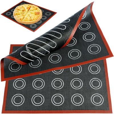 OEM 2 Pcs Silicone Macaron Mats 40 X 30 Cm Super Thick Reusable Silicone Baking Mats Micro-perforated Silicone Baking Mats For Cookies, Macarons, Pizza, Choux Pastries, Bread OEM 2 Pcs Silicone Macaron Mats 40 X 30 Cm Super Thick Reusable Silicone Baking Mats Micro-perforated Silicone Baking Mats For Cookies, Macarons, Pizza, Choux Pastries, Bread