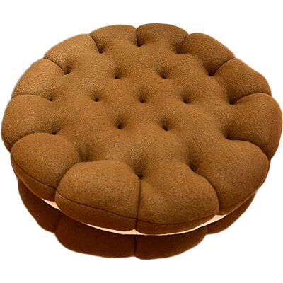 STUNACY Cookie Cushion Cute Soft Breathable Pp Cotton Filling Seating Cushion For Dormitory Bedroom Bedside 450g Chocolate STUNACY Cookie Cushion Cute Soft Breathable Pp Cotton Filling Seating Cushion For Dormitory Bedroom Bedside 450g Chocolate