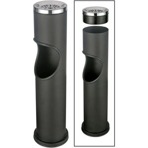 Stand Ashtray and Bin Black 46.5 cm HI Black