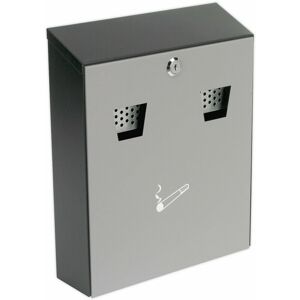 LOOPS Wall Mounted Cigarette Bin - Fittings Included - Commercial Building Litter Bin