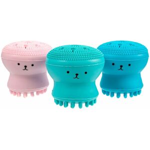 Denuotop - 3-Pack Silicone Jellyfish Brushes Exfoliating facial brush Scrub brush to clean the pores of the skin of the silicone face Ultimate priests