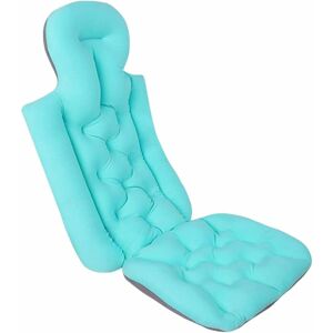 Denuotop - Full Body Bath Pillow with 10 Strong Suction Cups, Leveling and Lengthening Bath Cushion, Ergonomic Bathtub Spa Bath Pillow for Whole Body