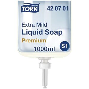 Le Sanitaire - Tork Extra Mild Liquid Soap, 420701 Allergy-Friendly, Pack of 6 Le Sanitaire - Tork Extra Mild Liquid Soap, 420701 Allergy-Friendly, Pack of 6