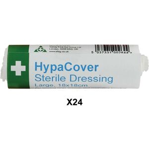 Safety First Aid - x24 HypaCover Sterile Dressing hse Compliant 1st Aid Bandage 18cm Large D7632