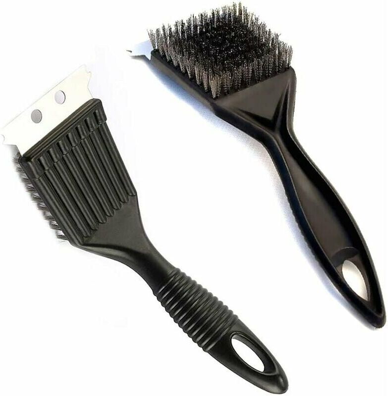 ALWAYSH Barbecue Metal Brush Brush Stainless Steel Barbecue Wire Brush Metal Stainless Steel Barbecue Cleaning Brush Stainless Steel Bristle Brush With