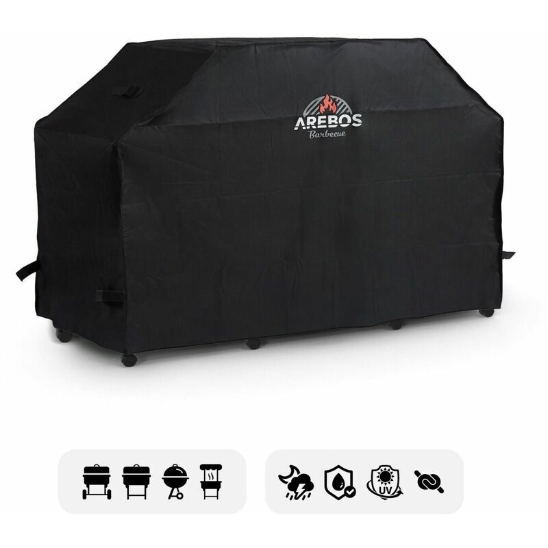 AREBOS Barbecue bonnet barbecue cover gas barbecue cover rainproof bbq cover cover protective cover dustproof barbecue cover barbecue protection 183 x 66 x