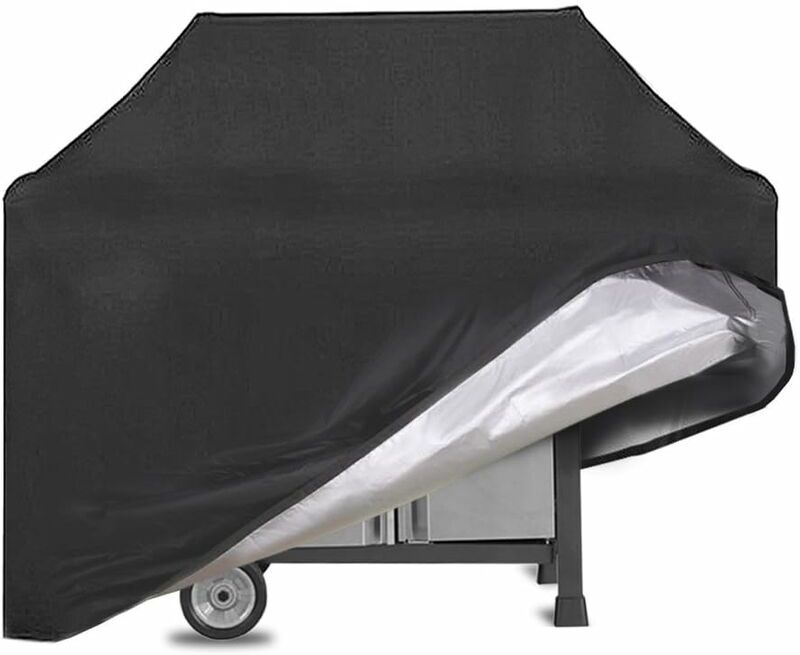 HIASDFLS Barbecue Cover, Barbecue Tarpaulin Cover Barbecue Tarpaulin, Anti-UV Barbecue Protective Cover, Holland (Black)