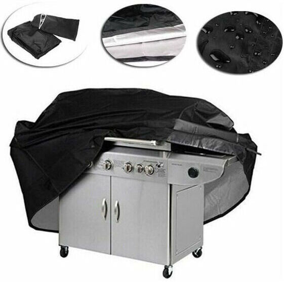 Alwaysh - Barbecue cover Black bbq cover 170 x 61 x 117cm