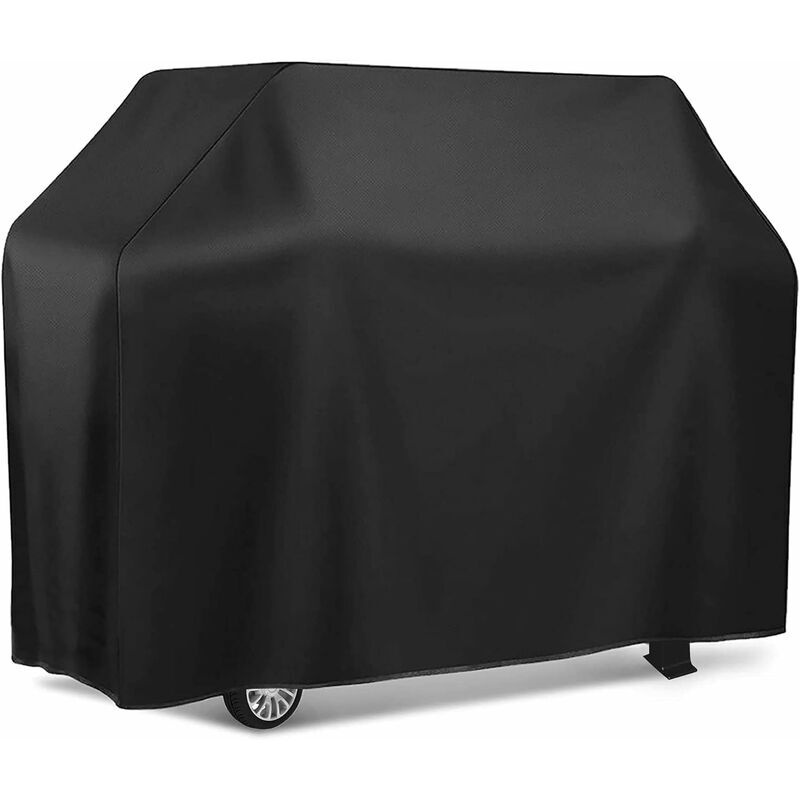 GROOFOO Barbecue cover, Oxford fabric, bbq cover, waterproof barbecue drawstring for floor mounting, windproof weather protection cover for outdoor use