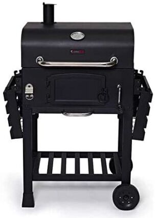 COSMOGRILL ™ CosmoGrill Outdoor XL Smoker Barbecue Charcoal Portable BBQ Grill Garden - Black