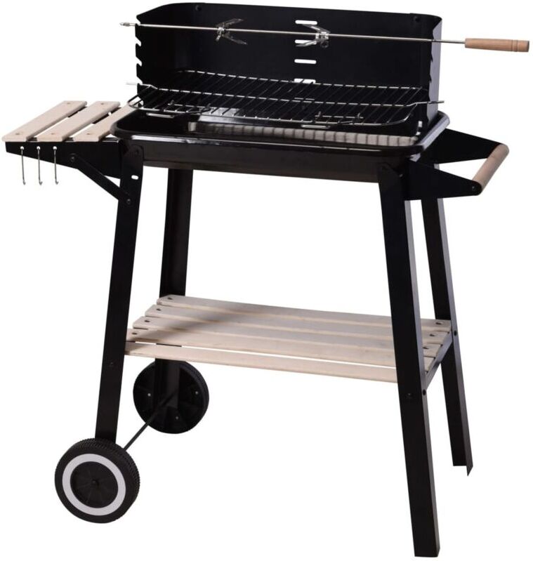 Charcoal Barbecue Grill 86.5 cm Black ProGarden - Black