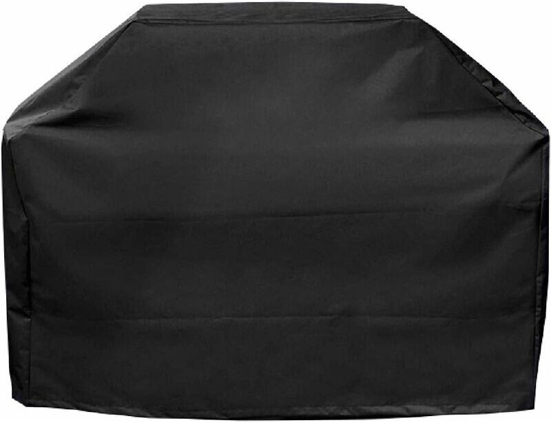 LANGRAY Waterproof barbecue cover bbq Protective tarpaulin Gril cover with storage bag for anti-humidity anti-dust (145cm x 61cm x 117cm)