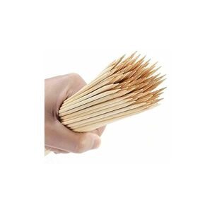 LANGRAY 100pcs 30cm Thick bbq Sign Bamboo Wooden Skewers Sticks bbq Tools Sign Barbecue Grilling Outdoor Garden Grilled Sign