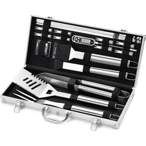 Héloise - 20 Pack Premium bbq Grill Accessories with Portable Case, Professional bbq Tools - Great Gift for Men and Women