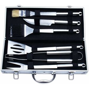 HÉLOISE 6 Piece bbq Grilling Tool Set, Premium Grilling Accessories - Spatula, Tongs, Fork, Knife, bbq Brush and Basting Brush