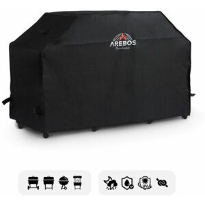 AREBOS Barbecue bonnet barbecue cover gas barbecue cover rainproof bbq cover cover protective cover dustproof barbecue cover barbecue protection 183 x 66 x