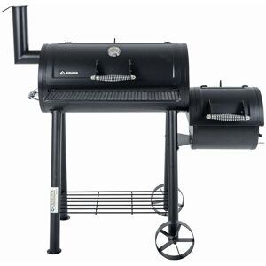 Azuma - Bandit Barrel bbq Charcoal Grill Wood Smoker Firebox Black Steel Portable Barbecue