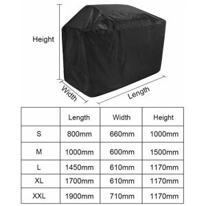 HOOPZI Barbecue Cover, Heavy Duty Oxford Cloth Waterproof & Dust-proof & Anti-UV Outdoor bbq Grill Cover, S(8066100cm)