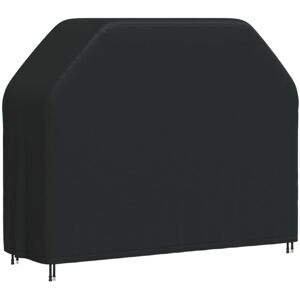 Bbq Cover 162x61x122 cm Black 420D Oxford Vidaxl Black