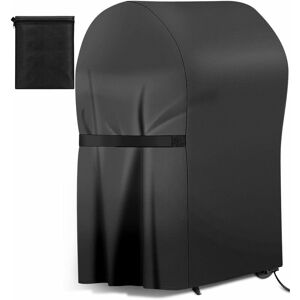 Rhafayre - bbq Cover, 420d Oxford Cloth Waterproof, Dustproof, UV-Resistant bbq Cover with Self-Adhesive Straps and Storage Bag (77 x 67 x 110cm)