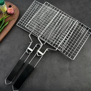 Bbq Mesh Stainless Steel Grill Net Grill Mesh Liners Rack Grill Grille for Camping bbq Outdoor Picnic Kitchen - Small Denuotop