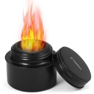 WOOSIEN Cam Stove Portable Mini Alloy Alcohol Stove With Lid Outdoor Cam Hi Backpac Ing Stove Black