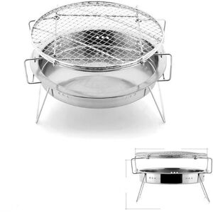 Denuotop - Fire Pits and Braziers Fire Pit FirePit Folding Stove Camping Camping Portable Camping bbq Grill Stainless Steel Grill Stainless Steel