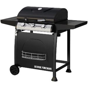 Gas bbq 3 Burner Barbecue GFGBBQ3B - Black - George Foreman