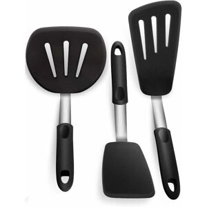 Kitchen Utensils Set of 3 Silicone Spatula, Food-grade Silicone & Stainless Steel Spatula - Langray