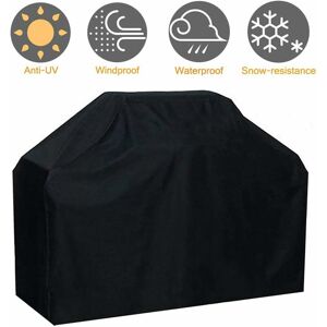 Groofoo - Durable barbecue cover made of waterproof and windproof, fade-resistant Oxford fabric for Weber, Brinkmann and most barbecue racks. 145 x