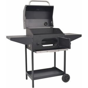 BERKFIELD HOME Mayfair bbq Charcoal Smoker with Bottom Shelf Black