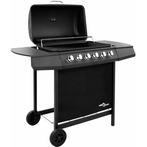 Berkfield Home - Mayfair Gas bbq Grill with 6 Burners Black (fr/be/it/uk/nl only)