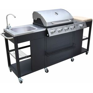 BERKFIELD HOME Mayfair Outdoor Kitchen Barbecue Montana 4 Burners