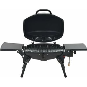 BERKFIELD HOME Mayfair Portable Gas bbq Grill with Cooking Zone Black