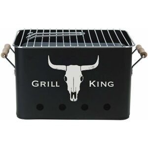 GEEZY Portable Charcoal bbq Grill Outdoor Garden Barbecue Picnic Travel Camping Grill - black