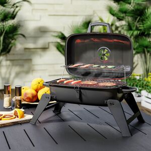 Livingandhome - Portable Outdoor Camping Charcoal bbq Grill