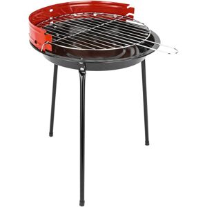 Round 33x45 cm charcoal barbecue with legs bbq grill for garden and camping - Primematik