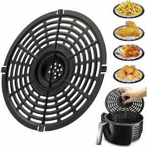 ALWAYSH Reusable Air Fryer Mats, Air Fryer Baking Mat, Air Fryer Grill Pan, Air Fryer Replacement Grid with Non-Stick Coating for Cooking Grills, Meat,