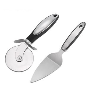 2 Pieces Pizza Wheel Set, Stainless Steel Pizza Wheel, Pizza Cutter Roulette for Kitchen Cutting Pizza, Cake, Pancakes - Rhafayre