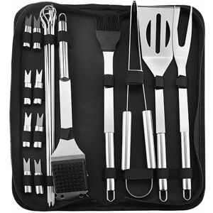 Bbq Tool Set, 20 Pieces Barbecue Utensils for Grilling, Stainless Steel bbq Accessories, Grill Tools for Outdoor Camping Garden bbq - Rhafayre