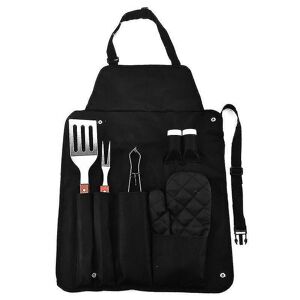 Rhafayre - Premium bbq Cooking Kit with Apron and bbq Accessories, 7 Pieces