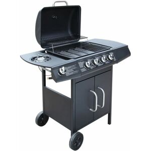 BERKFIELD HOME Royalton Gas Barbecue Grill 4+1 Cooking Zone Black